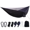 Camp Furniture Outdoor Fallschirm Stoff elastische Moskiton Net Hängematte Anti-Moskito Schwung Reise Freizeit Leichtgewicht