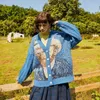Magliette da donna da donna Cardigan Coat girasole Vintage Maglie a maniche lunghe maglione maglione elegante maglieria magnifica top top blu verde caduta