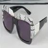 Fashion Women Designer Sunglasses Square Snake Skin Frame Top Quality Popular Generous Elegant Style 0484 UV400 Protection GLA268H