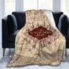 AI Weier Extra Soft j'aime l'exercice Marauders Map Throws Couvertures Sherpa Flannel Travel Couverture portable Grand 231221