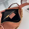 vintage Lunchbox Bag Top Handle Tote Bag Luxury Fine Metal Chains And Gold Coins Women Designer Handbags Vintage Suede Shoulder Purse 231215