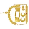 Ethlyn Latest Gold Color Red Stone Women Eritrean Traditional Wedding Jewelry Sets S112C 231221