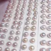 wuzhou wholesale Loose Rice Shape White Freshwater Pearls Zhuji 3A Quality Half Hole Natural Pearl 240108