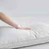 Peter Khanun 2 szt. Gęś poduszki poduszka do łóżka do spania ochrona powolnego odbicia 100% bawełny 231221
