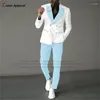 Men's Suits Formal For Wedding Party Custom Slim Fit Outfits Evening Prom Business Fashion Double Breasted Blazer Pants 2 Pieces