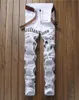 MEN039S JEANS MEN Herumn Hip Hop Denim Hosen Klassiker Spaper Buchstaben bedruckt gelegentlich Slim Cowboys Hosen Mann junge Mode White3240185