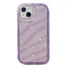 Caso de padrão de ondulação de água de luxo para iPhone 11 15 Pro Max Cover iPhone 14 13 Pro Max XR 7 8 Plus x Xs 14Promax Silicon Funda 100pcs