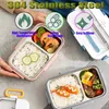 Lunch Box Heated Insulation Lunch Stainless Steel Dining Plate Portable Food LunchBox for Car Truck Office Workers Students 231221