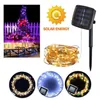 Louilles de corde à LED solaire diy fée décorative Light Lampe à bande intérieure extérieure pour le jardin de fête de Noël Grow263l