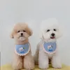 Собачья одежда Ins-babero botella perro y gato toalla saliva mascotas accessorios oso peluche lazos perros