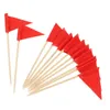 Festliche Lieferungen 12 PCs Requisiten Zahnstocher Dessert Topper Flagge Baby Kuchen Dekorative Lebensmittel Hochzeitsdekorationen Zeremonie Urlaub