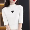 Luxury Designer Women Short Sleeve Trendy Top Slim T Shirt Designer Short Sleeve Women Knit Sweaters