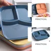 Dinnerware Sets Three-compartment Serving Plate Divided Dish Home Tableware Tray Portion Separated Plates Diet Baby