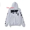 offs Men's Hoodies Sweatshirts Off Style Fashion Sweater Painted Arrow Crow Stripe Hoodie and Women's T-shirts Offs White Black 3 TITT