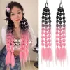 Accessori per capelli 1pcs Lantern Bubble Cotail da cavallo 20 pollici Twist Extension Sintetico in giro per le donne di Natale Girl