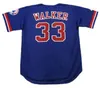 College Baseball porte des hommes Vintage 2020 Temple de la renommée Expos de Montréal Larry Walker Baseball Jerseys pas cher blanc bleu # 33 Larry Walker Mens St