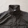 Masculino algodão leve Parkas Jackets de outono de primavera fino fit slim casacos de cor algodão com cor sólida com mangas compridas camisa externa