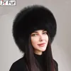 Berets Winter unisex fur hat owczańska /szopa wielobarwna damskie panie na nakrycie głowy rosyjskie czapki czapki na zewnątrz