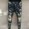 Erkekler Kot Bahar Vaqueros Hombre Yeni Bootcut Jeans Erkekler için İnce Fit Bezi Streç kot mavi sıkı dilenci pantolon Pantalon Homme J231222