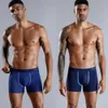 4pcs Set Men Boxer Shorts boxers souples pour hommes de culotte masculine coton mâle sous-vêtements sexy boxershorts Famille Calecon 231221