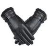 Handskar gjorda av fårskinn för värmeplysch och vindtät fashionabla och tjocka handskar för riddare handskar med tjock isolering vattentät
