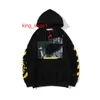 offs Men's Hoodies Sweatshirts Off Style Fashion Sweater Painted Arrow Crow Stripe Hoodie and Women's T-shirts Offs White Black 4 G5JO