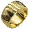 SZ 8-15 Man Seashell 18KT Gold Cringed Cring Ring R246MA245D