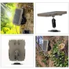 Trail Game Camera Solar Panel Kit 3000mAh 6V12V Uppladdningsbar laddare 360 ​​° roterande monteringsfäste för jakt 231222