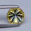 LOW ROUND ROUNTO DE PEDRA CUTO LEMAN AMARELO LAB LAB CRIADO JOIXAS DE Diamante com Certificado GRA 231221