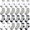 24 Pairs Boy Toddler Baby Crew Socks 1-14Years Old Soft breathable Socks For Toddlers kids Boys Girls 231221
