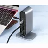 في 1 نوع C HUB USB 3.0 DOCK Station إلى HDTV 4K HD RJ45 PD100W TF/SD READRER محطات الإرساء لأجهزة الكمبيوتر المحمولة