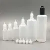 500pcs 120 ml bouteilles eliquides Plastique compte-gout translucide pE vide E Juice bouteille colorée de tampons à preuves d'enfants oiunl