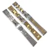Watch Bands 20mm 316L Stainless Steel Silver Gold Band Strap Universal Straight End Fit For ROX SKX