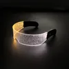 Stage Wear Dance Accessories Colorful Luminous Technology Glasses LED Light Glowing Sunglasses Nightclub Bar