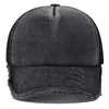 Caps de bola 2024 Summer feminino preto branco rosa 5 painéis de beisebol com chapéus de caminhão de malha respirável para homens snapback gorros b2895