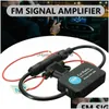 Autres pièces de luxe Auto Luxury Car 12V Radio Antenne FM / AM Signal Amplificateur Booster Aérires 80-108 MHz pour la chute de gros de Boats Marine