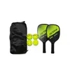 テニスラケットボールスポーツピクルボールパドルセット2 4ボールキャリングバッグと男性用ドロップ配達dhmtp