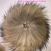 Berets 5pcs/ Lot 15cm DIY Big White Pom Poms Fur Pompon Raccoon Balls For Hats Beanies And Scarf Real Natural Ponpom