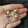 Clip perle perle kurshuni clip traforato a pendente a ciondolo set per il marchio di lusso da donna aaaaa zircone gioiello festa di matrimonio 231221