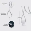 Crémation Jewelry Water Drop Pendant Collier KeepSake Jewelry Ashes Urn Man's and Women's Colliers 294n