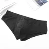 Underpants Men Ice Silk Boxer Briefs Pouch Bulge Male See Through Lingerie Summer Cool Low Waist Knickers Thin Bikini Underwear