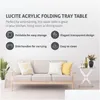 Other Furniture Folding Tray Table U2013 Modern Chic Accent Desk - Kitchen And Bar Serving Elegant Clear Design By Fsxuolipi Drop Deli Dhxhm