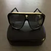 fashion Luxury new brand Evidence sunglasses for women retro vintage men designer shiny gold frame laser logo quality with box320C