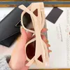 2024 Nya katter Eye Designer Womens Solglasögon PR159S Cateye Acetate Frame Lens och Frame Inkompatibel triangel Geometriska ben Lady Fashion Glasses Top Quality