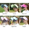 Breite Krempeln Hüte Sommer mit breitem Sonnenschutz Anti-UV-Visierhut-Gesichtsbedeckung Schild Sonnenschirm Kappe