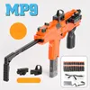 MP9 TOY GUNS Electric Foam Dart Blaster Gun Soft Bullet Submachine Guns大人のための自動アルマ