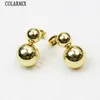 Chandelier enveloppe 10 paires Simple Smooth Metallic Balls Moucles d'oreilles vintage Classic Women Jewelry Gift 30864 231222