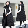 Vestes coréennes pour femmes Fashion Black Hiver Couche lâche chaude épaisse Colon de coton moelleux Collier de support rembourré