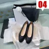 Designer shoes 100% Chanel Leather 2023 gommino Deluxe Women's Dress ballet Shoes Flat Casual sneakers Soft Soles Low Heel Light Print lie fallow