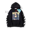 Hoodie Luxury Designer Mens Fashion Mona Lisa Finger Print Ow Brand Hooded Sweatshirt Oversize 7tx9 0k37 830K 49LL 49LL FGKF